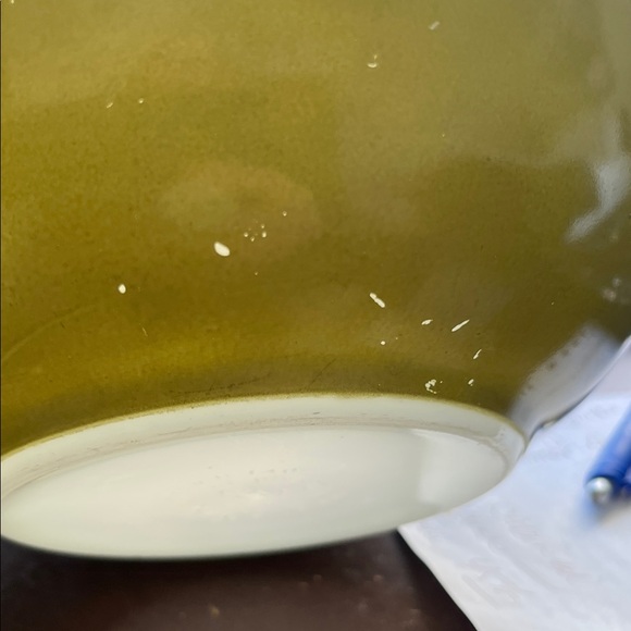 Vintage Pyrex 403 Avocado Green 2.5 Qt Mixing Bowl – 1970s - Picture 5 of 10